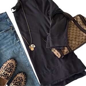 J. Jill Soft & Cozy Navy Pullover Sweatshirt